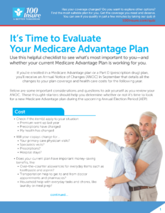 Download the FREE Medicare Advantage checklist